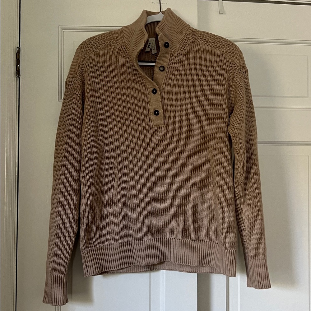 Pact Tan Knit Sweater
